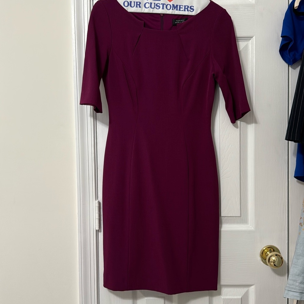 Tahari Magenta Dress